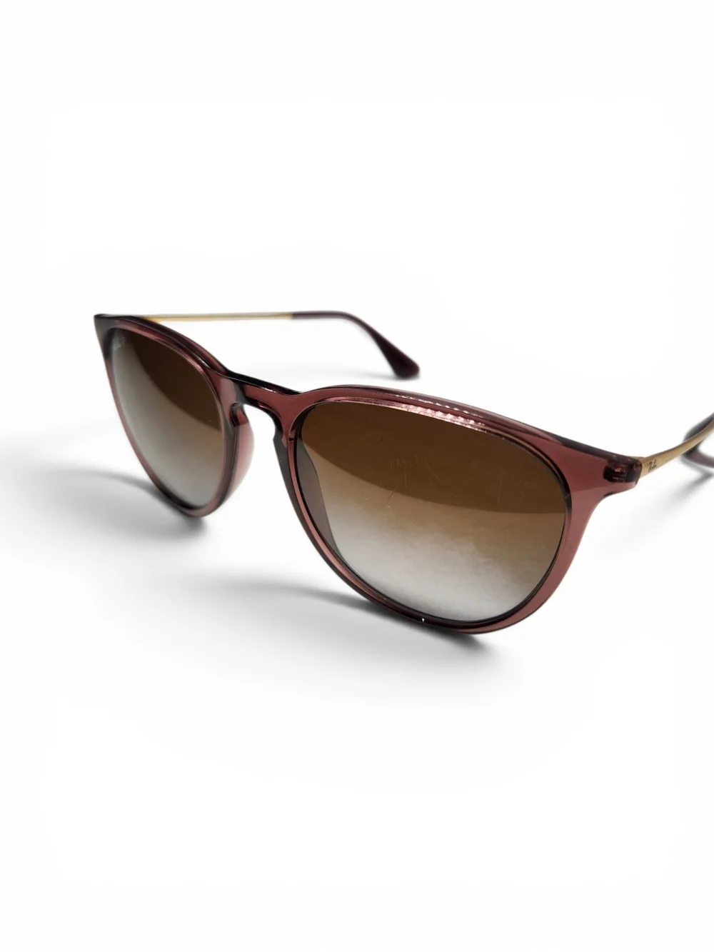 Ray-Ban Erika RB4171 6593/T5 54mm Brown Gradient Polarized Sunglasses w/ Case